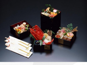 Картинка еда рыба морепродукты суши роллы