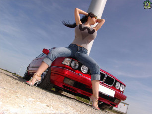 Картинка penelope black diamond автомобили авто девушками силикон грудь сиськи поза bmw m5