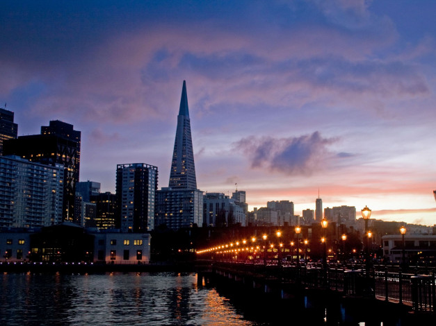 Обои картинки фото города, огни, ночного