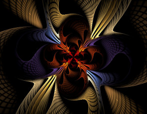 Картинка 3д графика fractal фракталы фон цвета узор фрактал