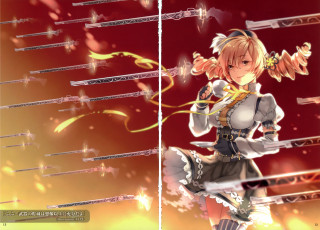 Картинка аниме mahou shoujo madoka magika puella magi томое мами