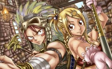 Картинка fairy tail аниме lucy heartfilia natsu dragneel