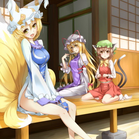 Обои картинки фото аниме, touhou, персонажи, тохо