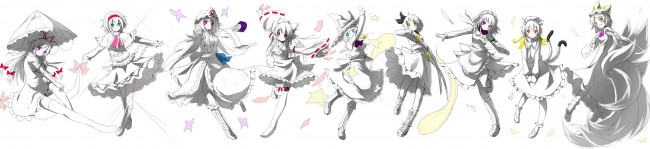 Обои картинки фото аниме, touhou, персонажи, тохо