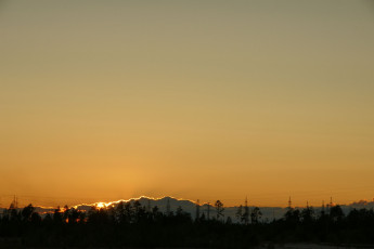 Картинка природа восходы закаты небо нижневартовск закат