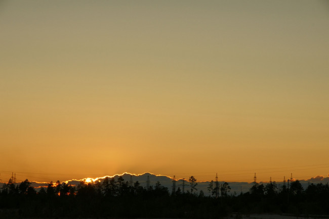 Обои картинки фото природа, восходы, закаты, небо, нижневартовск, закат