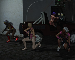 Картинка 3д+графика fantasy+ фантазия девушки оружие