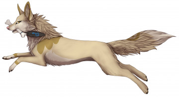 Картинка рисованные животные +сказочные +мифические собака