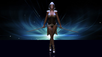 Картинка 3д+графика amazon+ амазонки мечи девушка