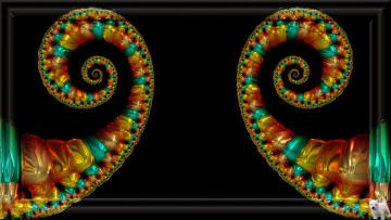 обоя 3д графика, fractal , фракталы, фон, цвета, узор