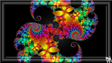 Картинка 3д+графика fractal+ фракталы узор фон цвета