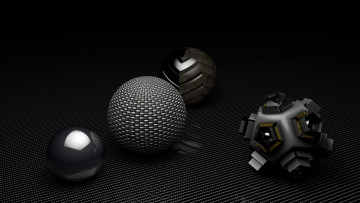 Картинка 3д+графика шары сетка фон