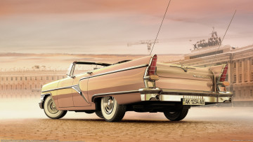 Картинка alexandr+novitskiy рисованные авто мото машина классика alexandr novitskiy Чайка