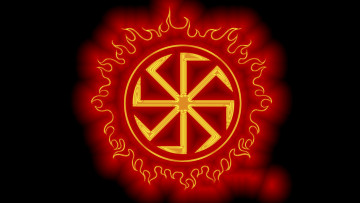 обоя рисованные, минимализм, русь, Язычество, солнцеворот, солнце, славяне