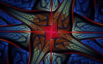 Картинка 3д+графика fractal+ фракталы фон цвета узор