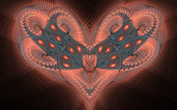 Картинка 3д+графика fractal+ фракталы узор цвета фон