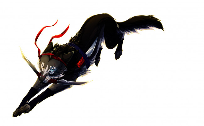 Обои картинки фото рисованные, животные,  сказочные,  мифические, волк