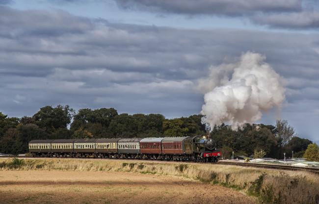 Обои картинки фото техника, паровозы, железная, дорога, паровоз