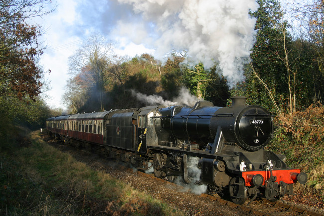 Обои картинки фото техника, паровозы, дорога, железная, паровоз