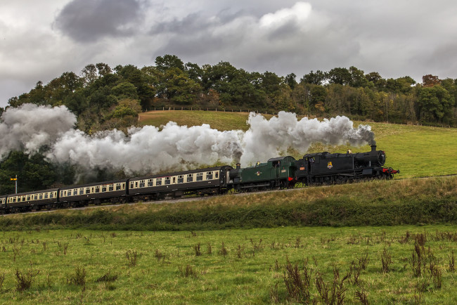 Обои картинки фото техника, паровозы, железная, дорога, паровоз