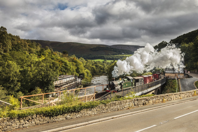 Обои картинки фото техника, паровозы, железная, паровоз, дорога