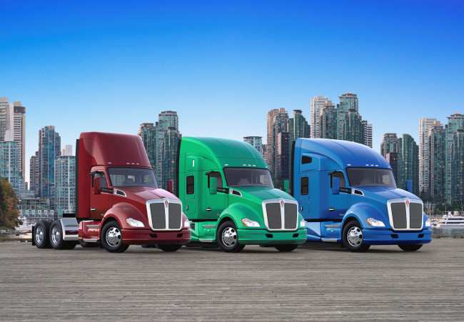 Обои картинки фото kenworth, автомобили, седельный, грузовик, тяжелый, тягач