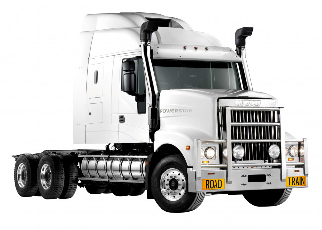Обои картинки фото автомобили, iveco, powerstar, 7800, roadtrain, 2012г