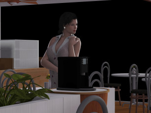 Картинка 3д+графика люди+ people фон взгляд девушка