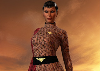 Картинка 3д+графика фантазия+ fantasy взгляд фон девушка