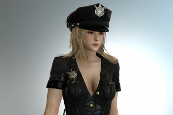 Картинка 3д+графика фантазия+ fantasy униформа фон девушка взгляд