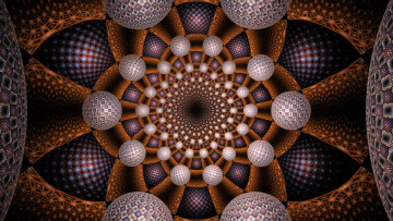 Картинка 3д+графика фракталы+ fractal фон узор цвета