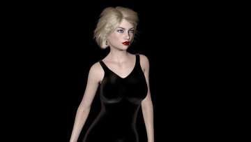 Картинка 3д+графика люди+ people фон взгляд девушка