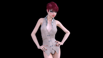 Картинка 3д+графика люди+ people фон взгляд девушка