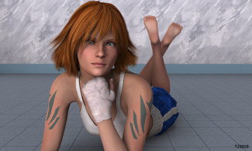 Картинка 3д+графика люди+ people фон взгляд девушка