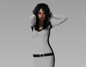 Картинка 3д+графика люди+ people фон взгляд девушка