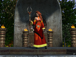 Картинка 3д+графика фантазия+ fantasy фон взгляд девушка