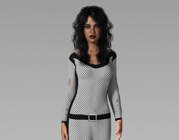 Обои картинки фото 3д графика, люди , people, фон, взгляд, девушка