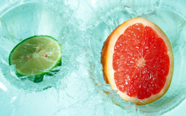 Обои картинки фото еда, цитрусы, грейпфрут, лайм