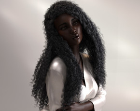 Картинка 3д+графика люди+ people фон взгляд девушка