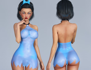 Картинка 3д+графика люди+ people взгляд девушка фон