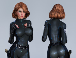 Картинка 3д+графика люди+ people взгляд девушка фон