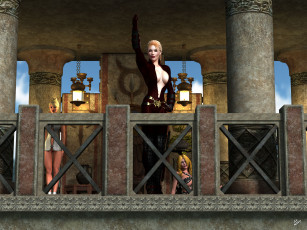 Картинка 3д+графика фантазия+ fantasy фон взгляд девушка