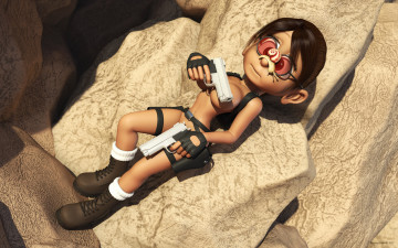 Картинка 3д+графика мультфильмы+и+в+игры lara croft