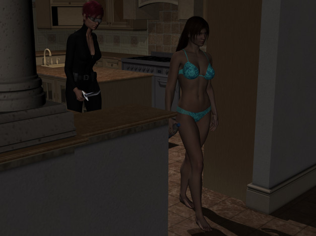 Обои картинки фото 3д графика, люди , people, девушка, фон, взгляд