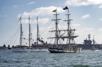 Картинка корабли парусники паруса мачты