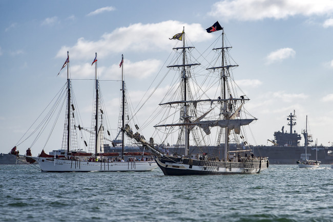 Обои картинки фото корабли, парусники, паруса, мачты