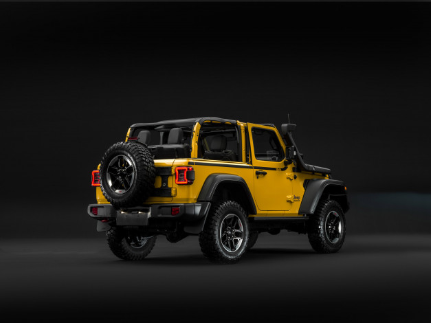 Обои картинки фото jeep wrangler rubicon 1941 by mopar , jl, 2019, автомобили, jeep, джип, wrangler, mopar, желтый, 1941