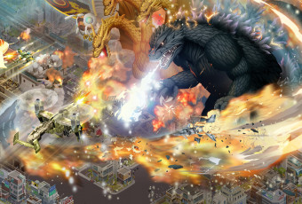 Картинка godzilla+defense+force видео+игры ---другое godzilla defense force