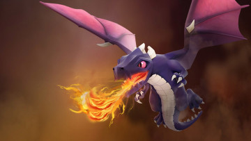 Картинка clash+of+clans видео+игры ---другое дракон огонь