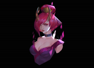 Картинка видео+игры league+of+legends evelynn лицо рога